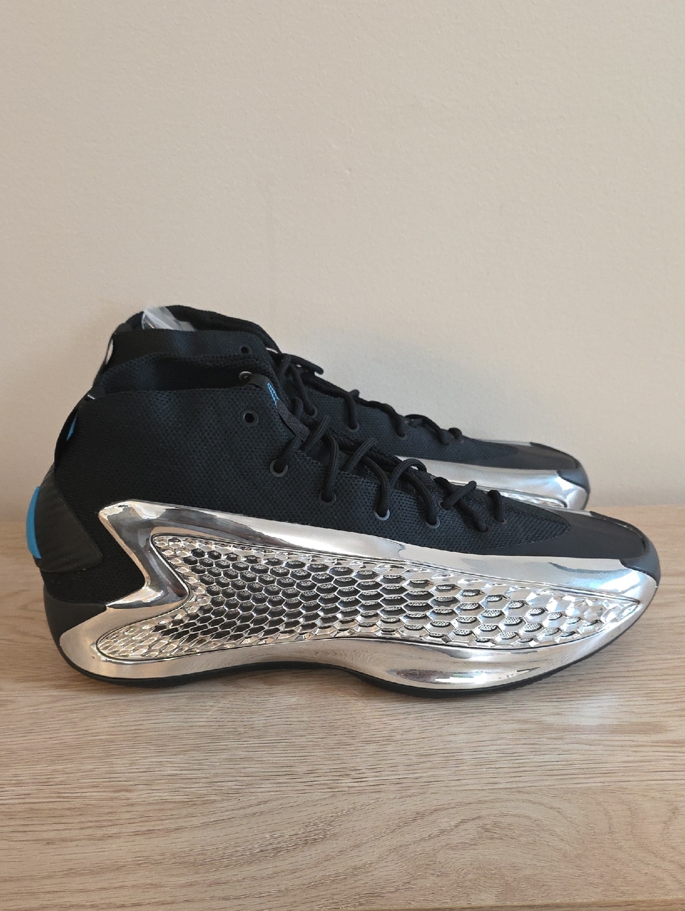 NEW Adidas AE Anthony Edwards 1 Silver Metallic